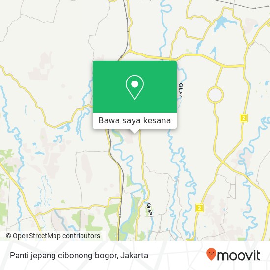 Peta Panti jepang cibonong bogor