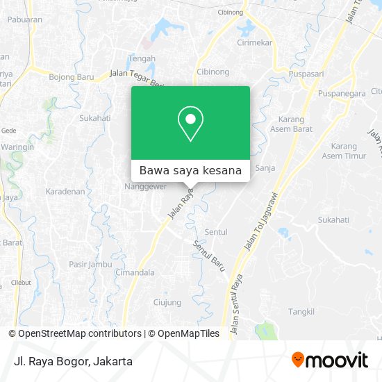 Peta Jl. Raya Bogor