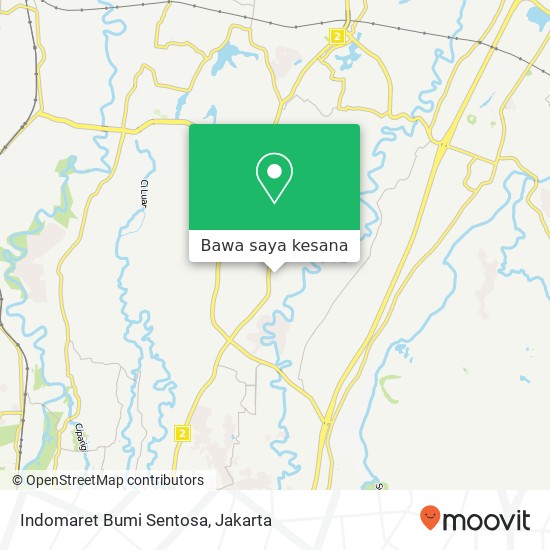 Peta Indomaret Bumi Sentosa