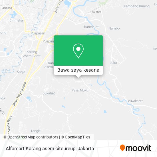 Peta Alfamart Karang asem citeureup