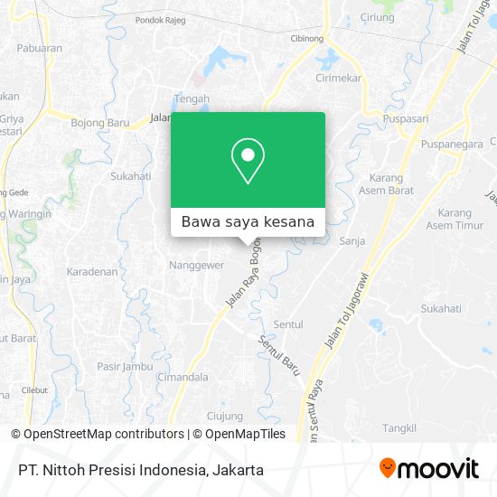 Peta PT. Nittoh Presisi Indonesia
