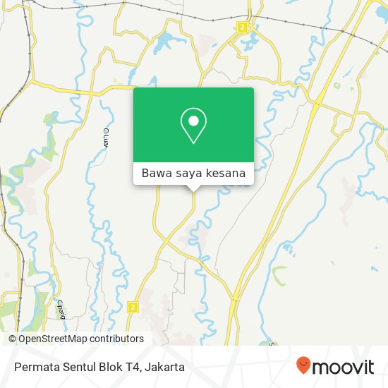 Peta Permata Sentul Blok T4