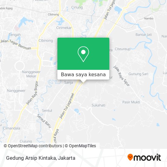 Peta Gedung Arsip Kintaka