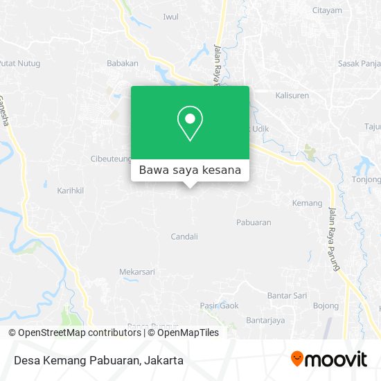 Peta Desa Kemang Pabuaran