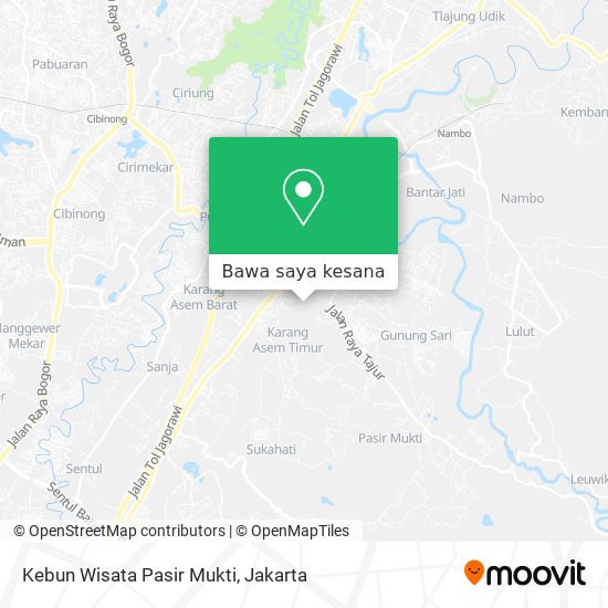 Peta Kebun Wisata Pasir Mukti