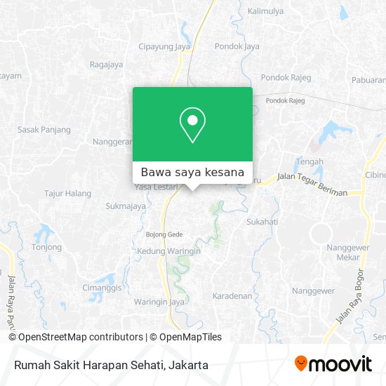 Peta Rumah Sakit Harapan Sehati