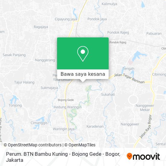 Peta Perum. BTN Bambu Kuning - Bojong Gede - Bogor
