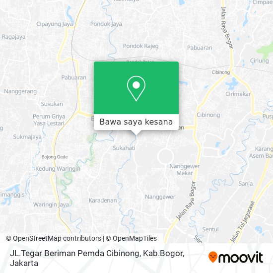 Peta JL.Tegar Beriman Pemda Cibinong, Kab.Bogor