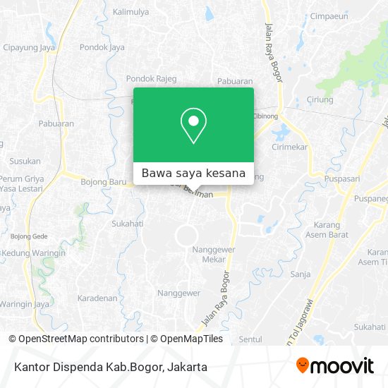 Peta Kantor Dispenda Kab.Bogor