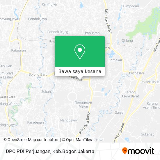 Peta DPC PDI Perjuangan, Kab.Bogor