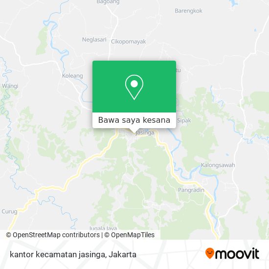 Peta kantor kecamatan jasinga