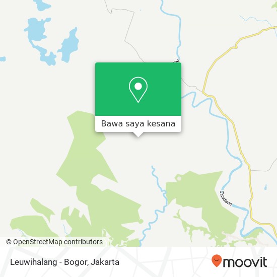 Peta Leuwihalang - Bogor