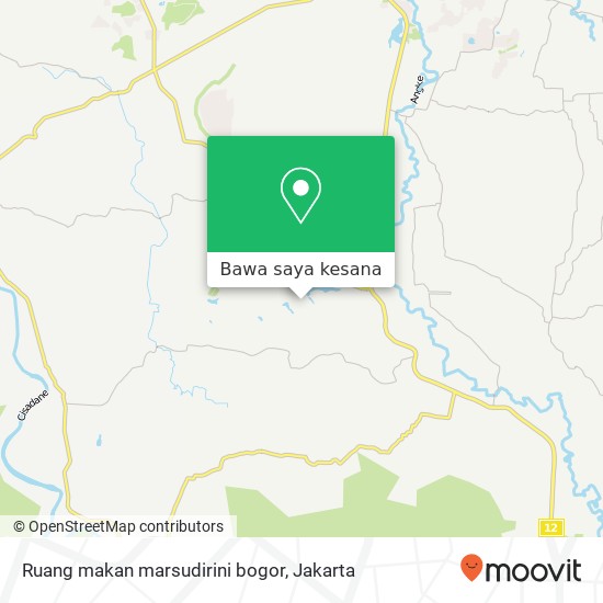 Peta Ruang makan marsudirini bogor