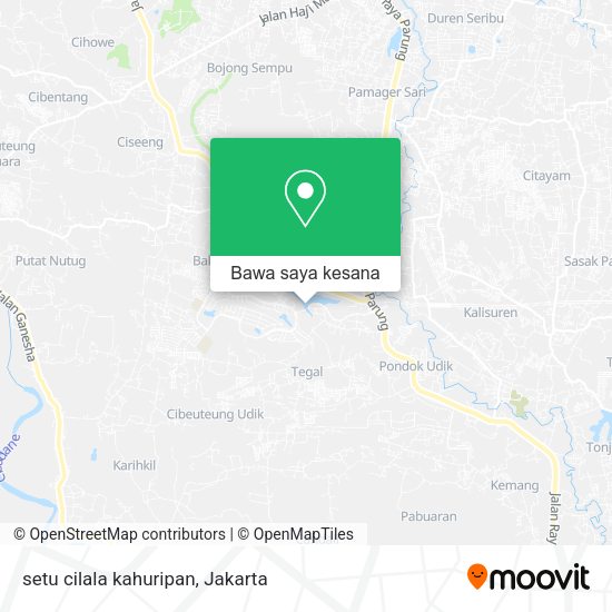 Peta setu cilala kahuripan