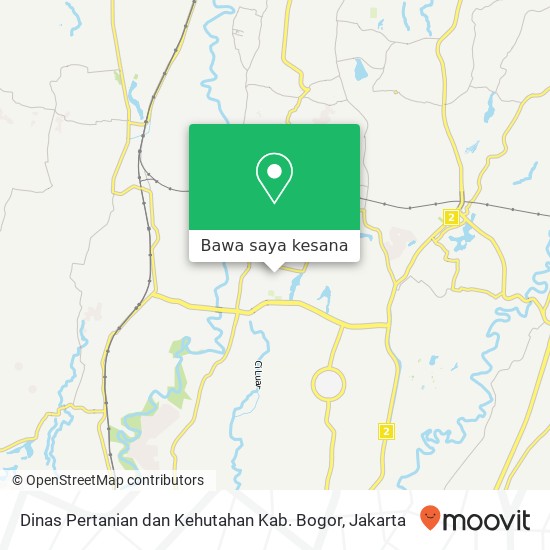 Peta Dinas Pertanian dan Kehutahan Kab. Bogor