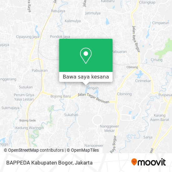 Peta BAPPEDA Kabupaten Bogor