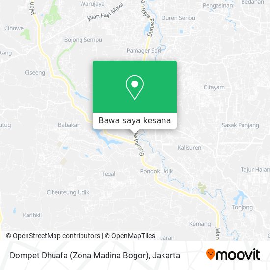 Peta Dompet Dhuafa (Zona Madina Bogor)