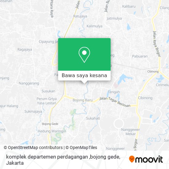 Peta komplek departemen perdagangan ,bojong gede