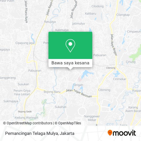 Peta Pemancingan Telaga Mulya