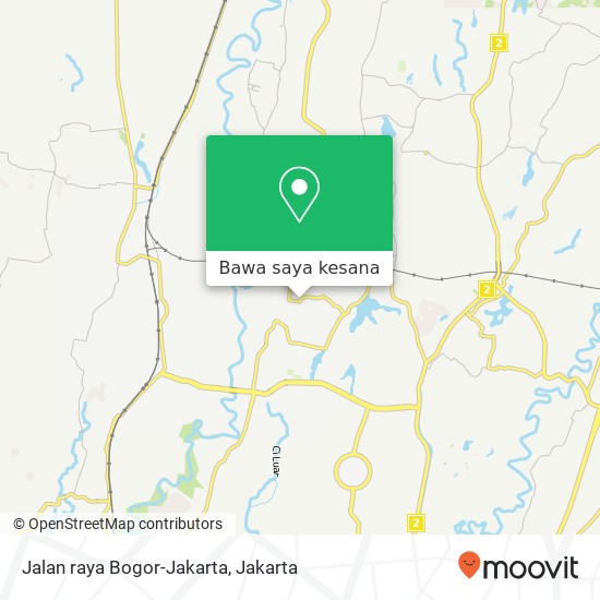 Peta Jalan raya Bogor-Jakarta