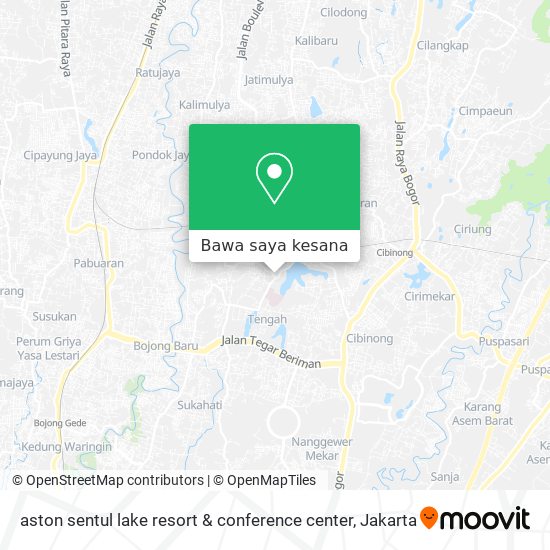 Peta aston sentul lake resort & conference center