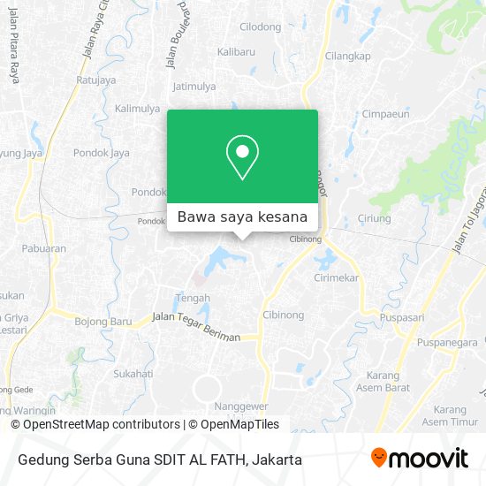 Peta Gedung Serba Guna SDIT AL FATH