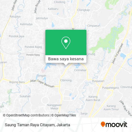 Peta Saung Taman Raya Citayam