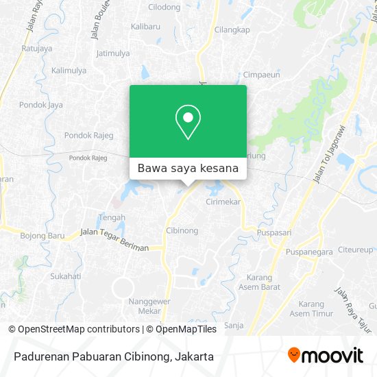 Peta Padurenan Pabuaran Cibinong