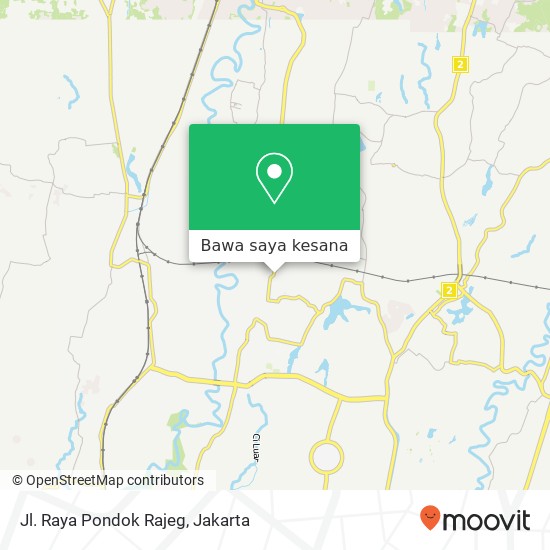 Peta Jl. Raya Pondok Rajeg
