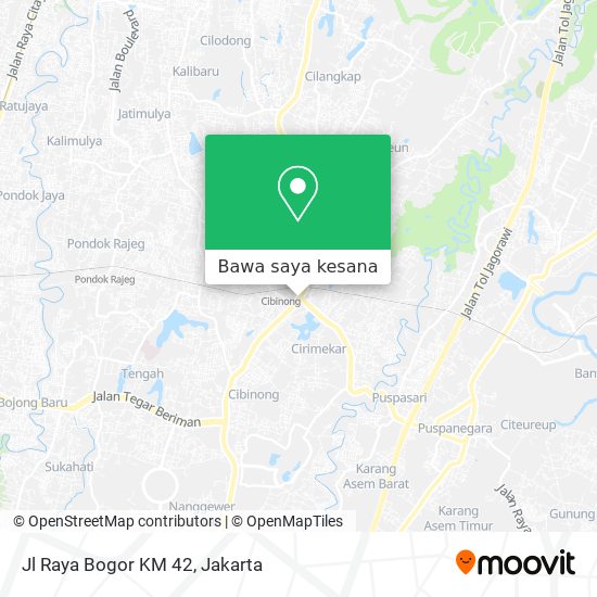 Peta Jl Raya Bogor KM 42
