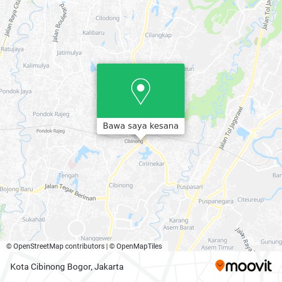 Peta Kota Cibinong Bogor