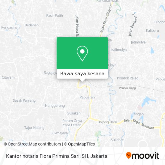 Peta Kantor notaris Flora Primina Sari, SH