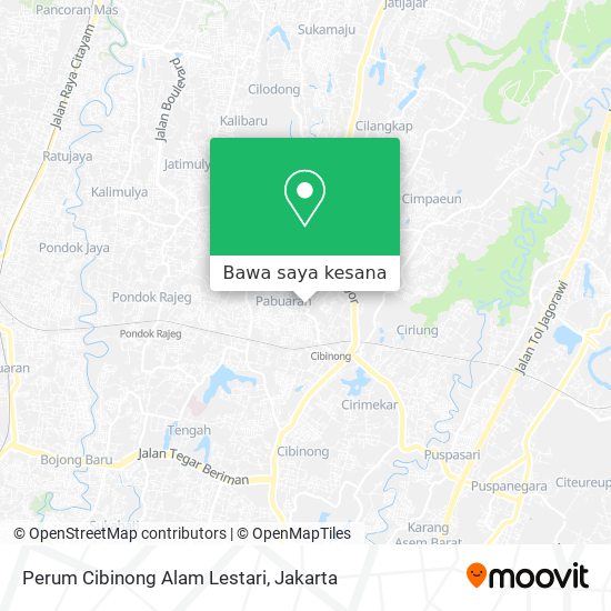 Peta Perum Cibinong Alam Lestari