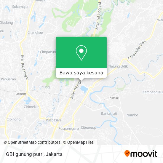 Peta GBI gunung putri