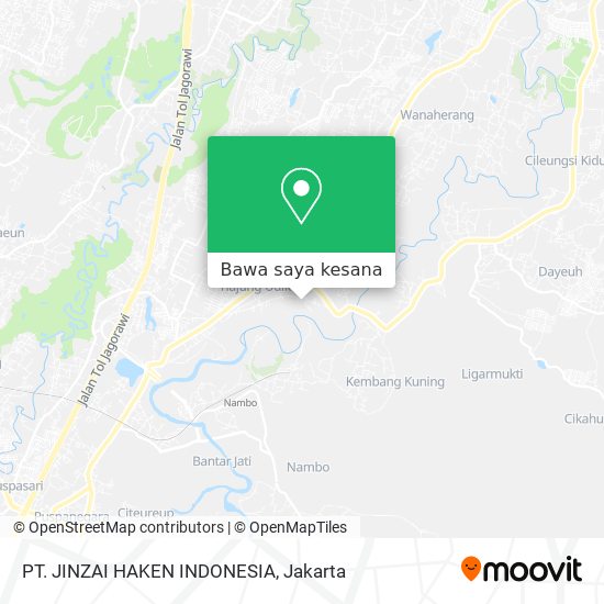 Peta PT. JINZAI HAKEN INDONESIA