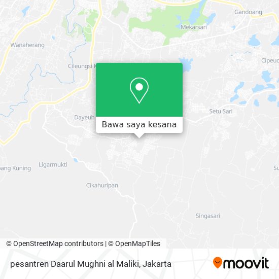 Peta pesantren Daarul Mughni al Maliki