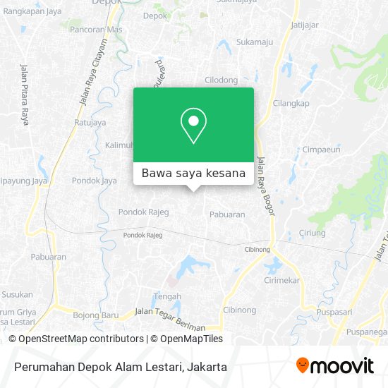 Peta Perumahan Depok Alam Lestari