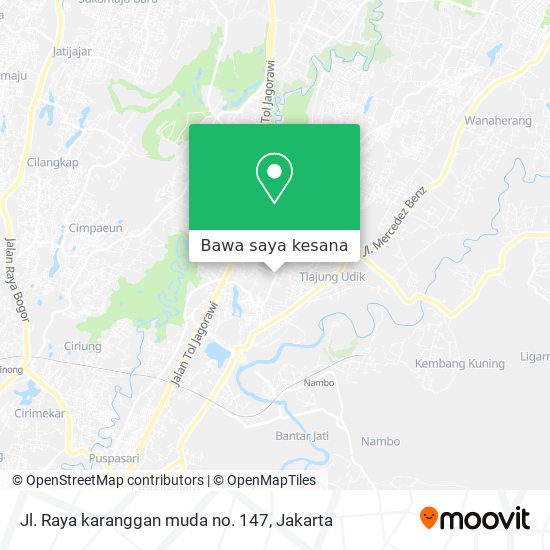 Peta Jl. Raya karanggan muda no. 147