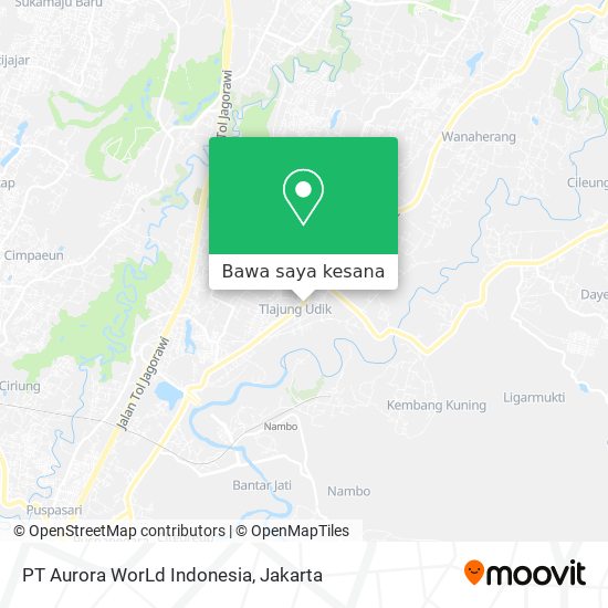 Peta PT Aurora WorLd Indonesia