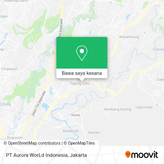 Peta PT Aurora WorLd Indonesia