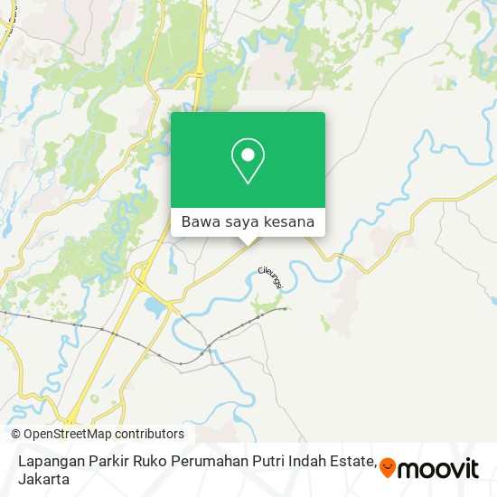 Peta Lapangan Parkir Ruko Perumahan Putri Indah Estate