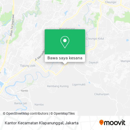 Peta Kantor Kecamatan Klapanunggal