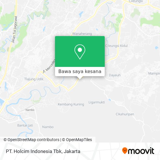 Peta PT. Holcim Indonesia Tbk