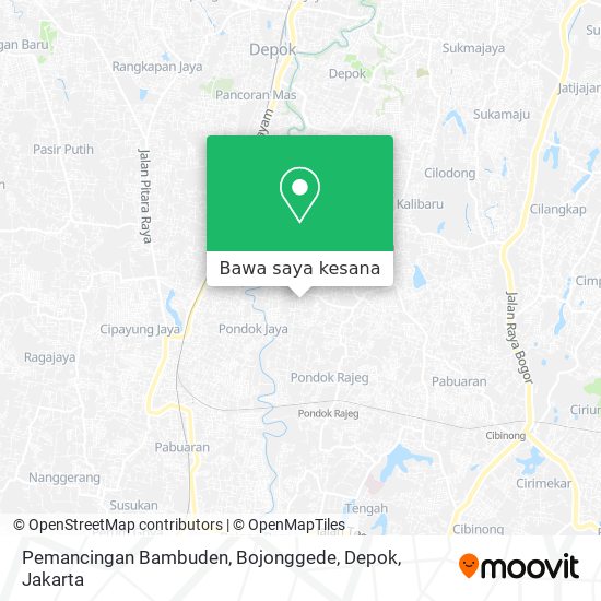 Peta Pemancingan Bambuden, Bojonggede, Depok