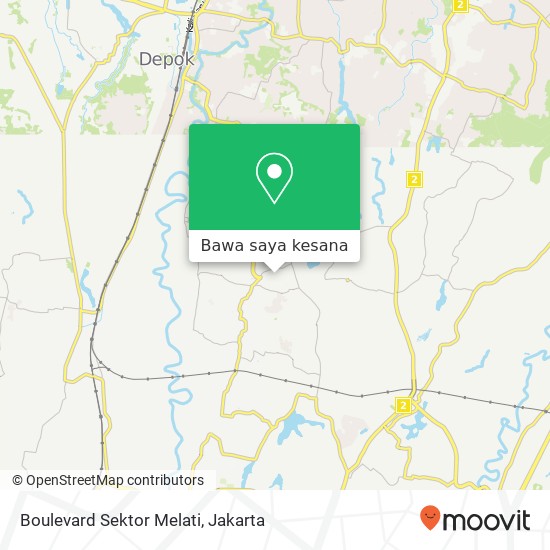 Peta Boulevard Sektor Melati