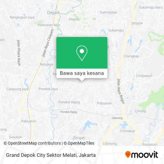 Peta Grand Depok City Sektor Melati