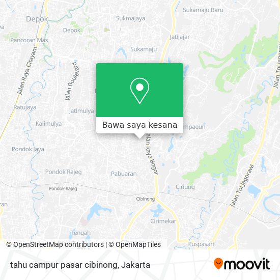 Peta tahu campur pasar cibinong