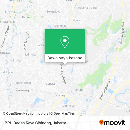 Peta BPU Bagas Raya Cibinong