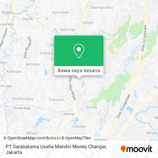 Peta PT Saranatama Usaha Mandiri Money Changer