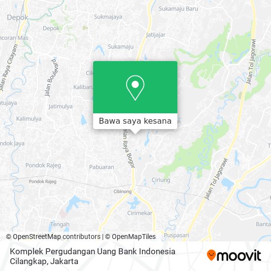 Peta Komplek Pergudangan Uang Bank Indonesia Cilangkap